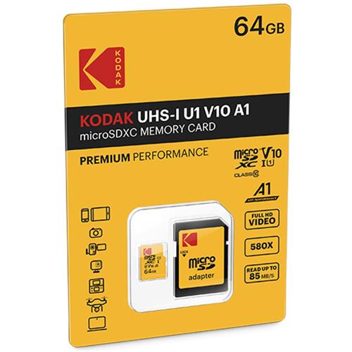 Memoria Micro Sdxc 64GB UHS-I U1 V10 90MB/S Kodak