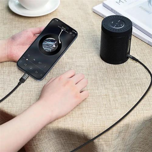 Acefast J11 Adaptador USB-C a Jack 3.5mm Macho Negro