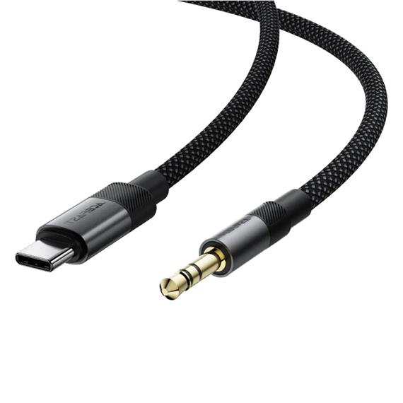 Acefast J11 Adaptador USB-C a Jack 3.5mm Macho Negro
