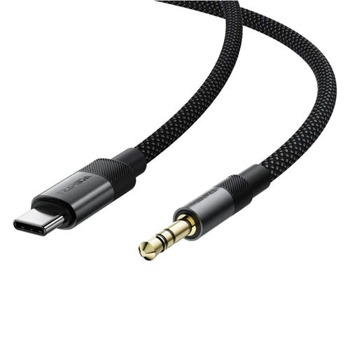 Acefast J11 Adaptador USB-C a Jack 3.5mm Macho Negro