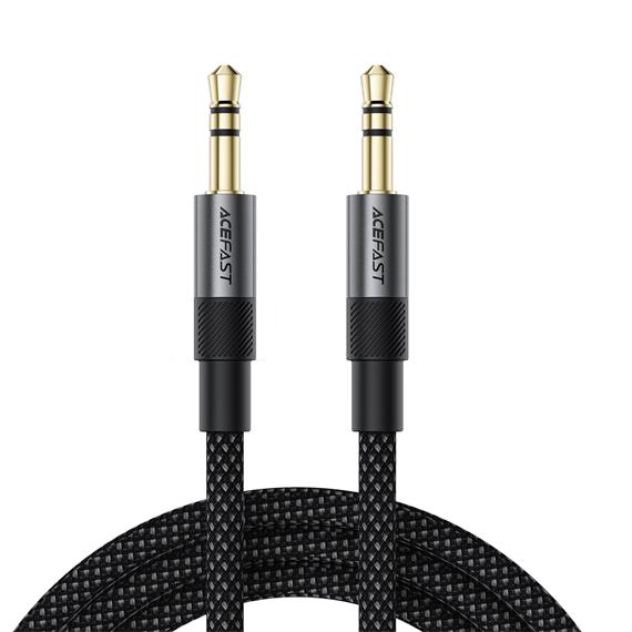 Acefast J10 Adaptador Jack 3.5mm Macho a Jack 3.5mm Macho 1 metro Negro
