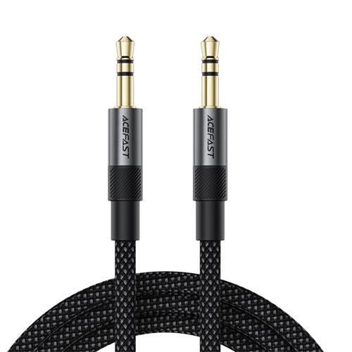 Acefast J10 Adaptador Jack 3.5mm Macho a Jack 3.5mm Macho 1 metro Negro