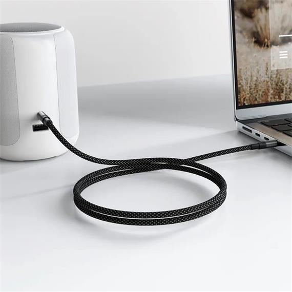 Acefast J10 Adaptador Jack 3.5mm Macho a Jack 3.5mm Macho 1 metro Negro