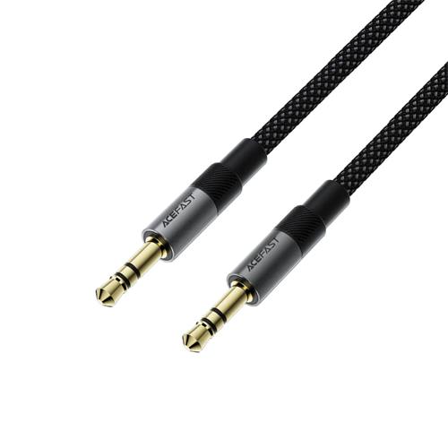Acefast J10 Adaptador Jack 3.5mm Macho a Jack 3.5mm Macho 1 metro Negro