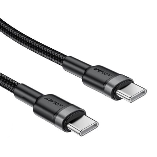Cable USB-C a USB-C Acefast C22-03 60W 1.2 Metros Resistente Negro