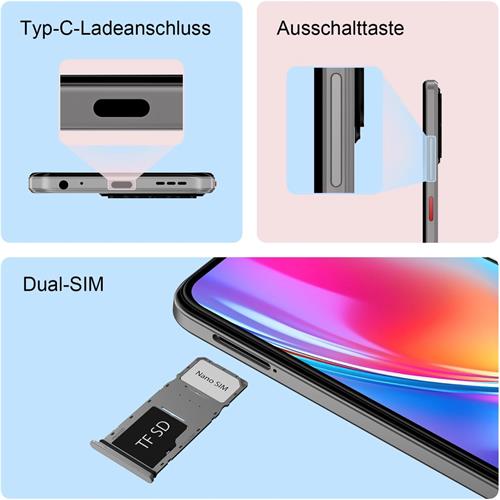 Zte Blade A35e 2+4GB 64GB Silvery Gray