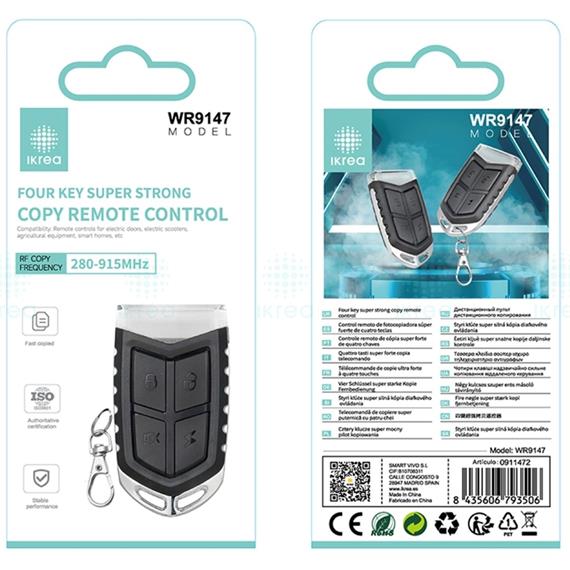 Ikrea WR9147 Mando Clonador con 4 Teclas