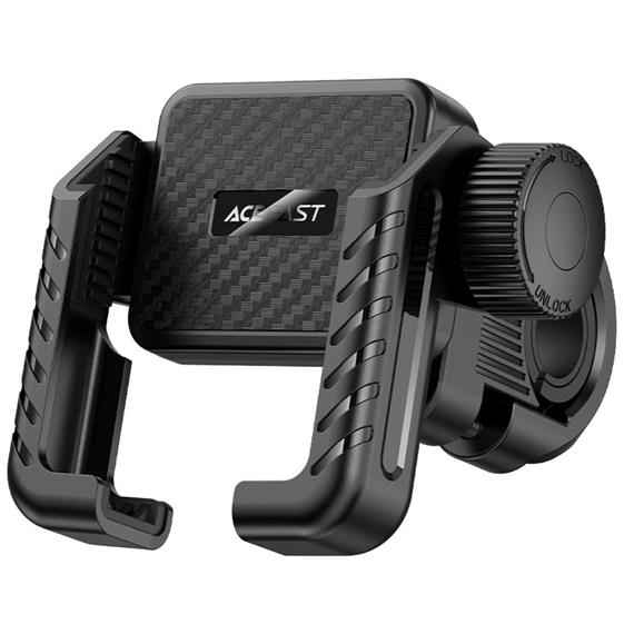 Acefast D58 Soporte de Móvil para Bicicleta y Patineta, Antideslizante Negro