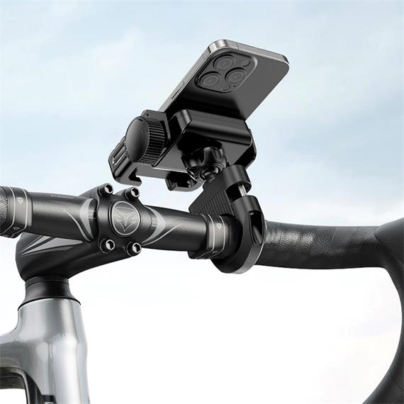 Acefast D58 Soporte de Móvil para Bicicleta y Patineta, Antideslizante Negro