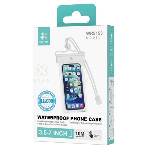 Funda Impermeable para Móvil  3.5" a 7´´ IPX8 Ikrea WR9153 Blanca
