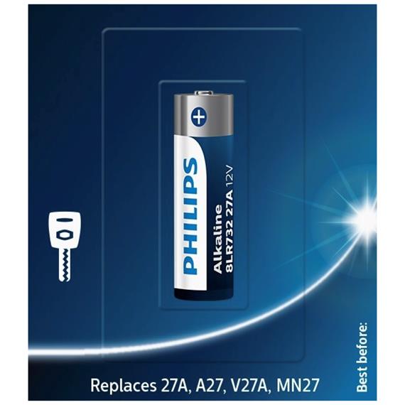 Philips Pila 27A Alcalina 12V 8LR732/01B