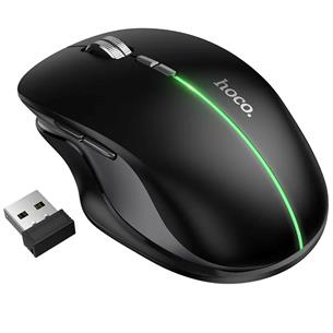 Hoco GM40 Ratón Bluetooth y 2.4Ghz Recargable Negro