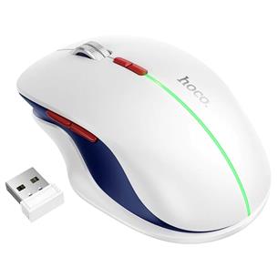 Hoco GM40 Ratón Bluetooth y 2.4Ghz Recargable Blanco