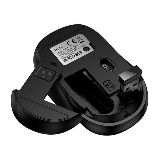 Hoco GM41 Ratón Bluetooth y 2.4G Negro Negro