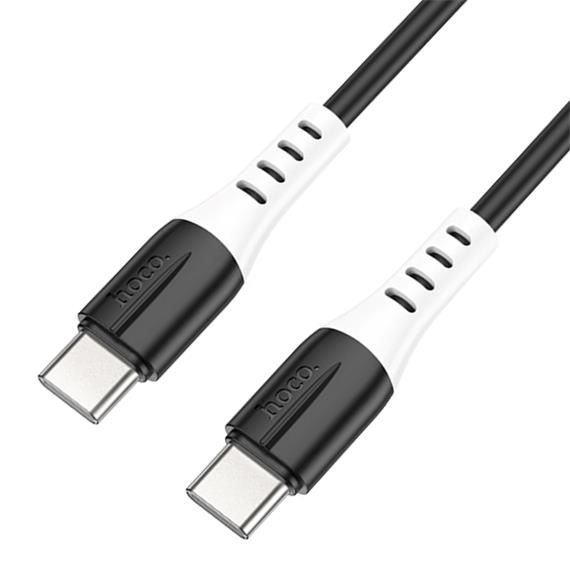 Cable USB-C a USB-C 1 metro 60w Hoco X82 Silicona Negro