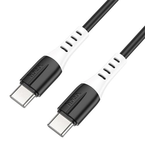 Cable USB-C a USB-C 1 metro 60w Hoco X82 Silicona Negro