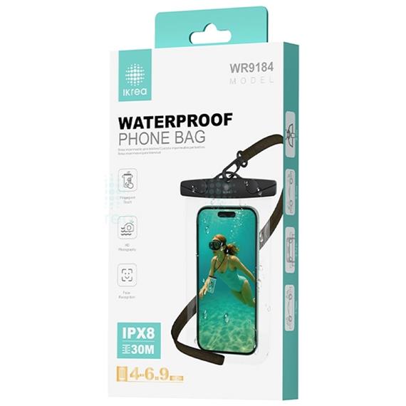 Ikrea WR9184 Funda con Correa Impermeable para móvil 4.0-6.9" IPX8