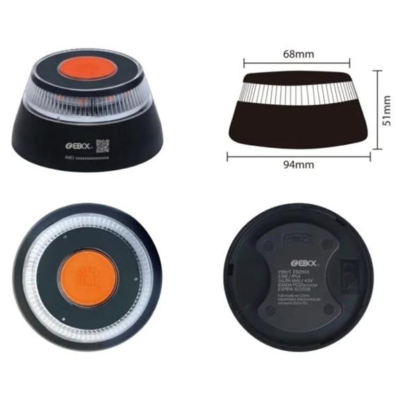 Ebox V16IoT Baliza V16 Homologada y Conectada a la DGT
