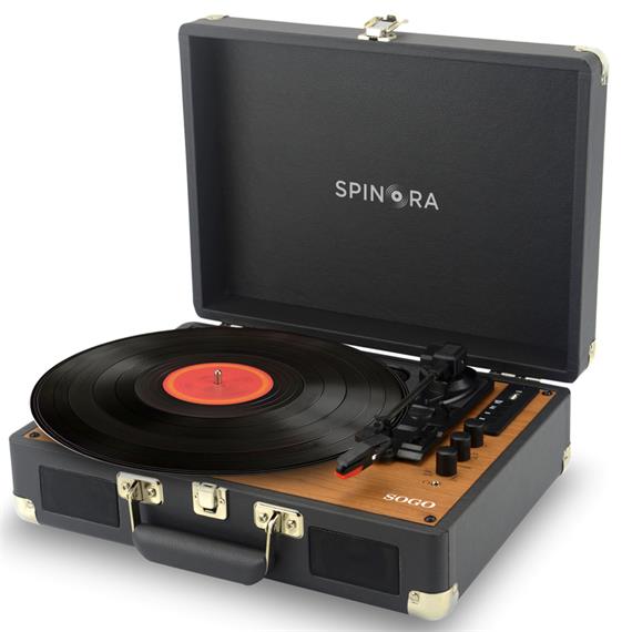 Sogo Tocadiscos con Bluetooth In/Out Reproduce 33/45/78 RPM  (TDA-SS-8645)