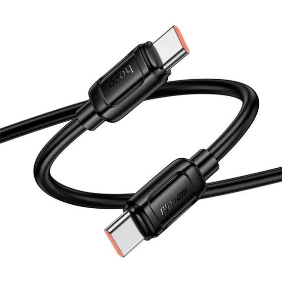 Cable USB-C a USB-C 240W 1 metro Reforzado Hoco X115 Negro