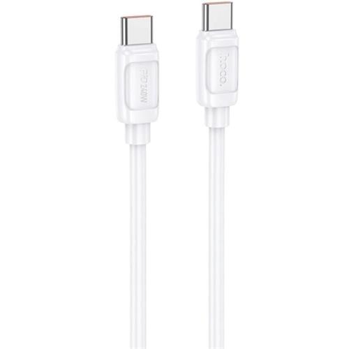 Cable USB-C a USB-C 240W 1 metro Reforzado Hoco X115 Blanco