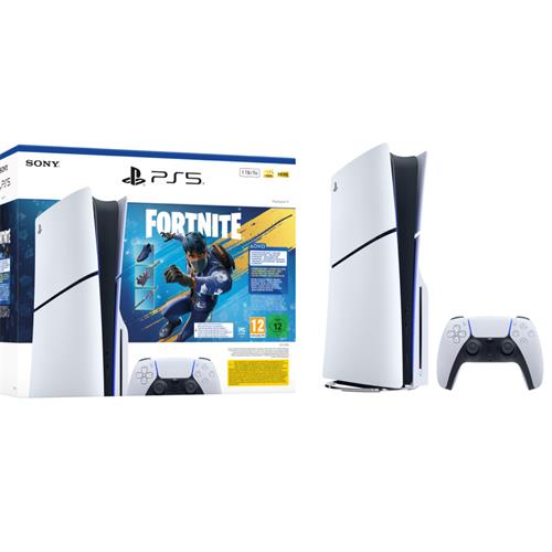 Sony PS5 Consola 1TB Standard Slim White+Fortnite Flowering Chaos