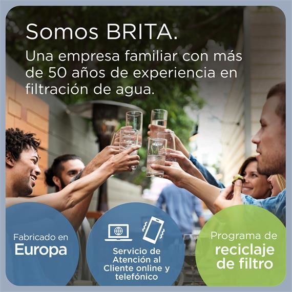 Brita Marella Jarra Filtrante 2.4L + 2 Filtros Maxtra Pro Azul