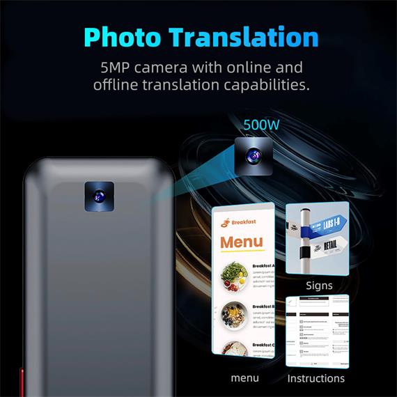 Valore Traductor AI con Pantalla 3.1", Cámara, 139 Idiomas y Chat GPT (AI001)
