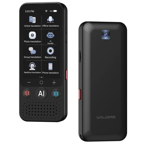 Valore Traductor AI con Pantalla 3.1", Cámara, 139 Idiomas y Chat GPT (AI001)