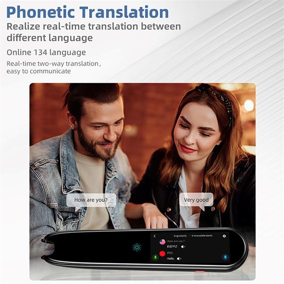 Valore Traductor AI con Pantalla 2,5", Scaner, 134 Idiomas y Chat GPT (AI002)