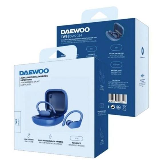 Daewoo DW2024 Auricular Bluetooth Deportivo Azul