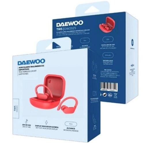 Daewoo DW2025  Auricular Bluetooth Deportivo Rojo