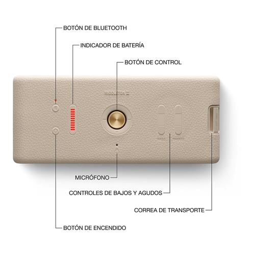 Marshall Middleton II Altavoz BLuetooth Cream