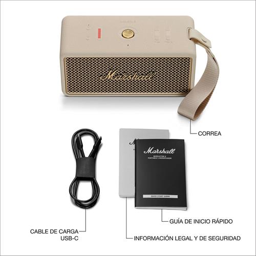 Marshall Middleton II Altavoz BLuetooth Cream