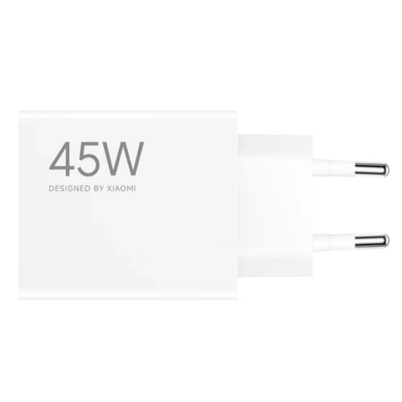 Xiaomi 45W Charging Turbo Power Cargador Intelingente USB-A Blanco