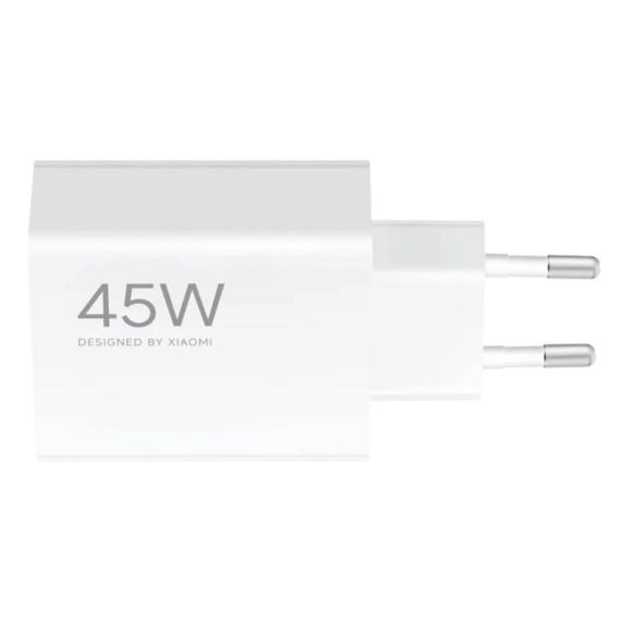 Xiaomi 45W Charging Turbo Power Cargador Intelingente USB-A Blanco