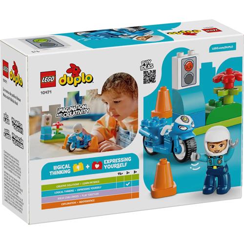 LEGO 10471 Moto de Policia Azul