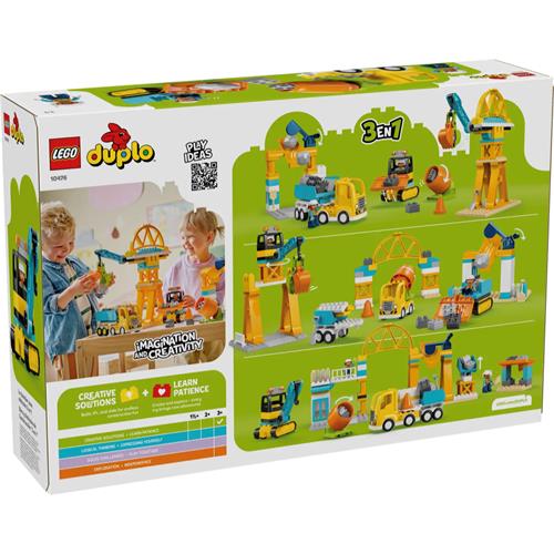 LEGO 10476 Obra y Vehículos de Construccion 3 en 1