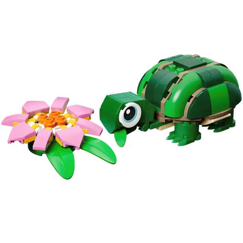 LEGO 31377 Tortuga con Flor de Nenúfar