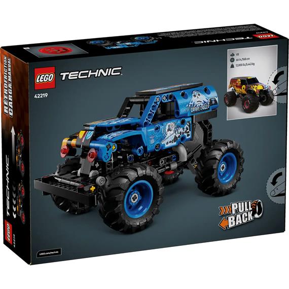 LEGO 42219 Monster Jam Grave Digger Fuego y Hielo
