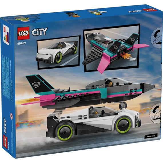 LEGO 60489 Jet versus Coche