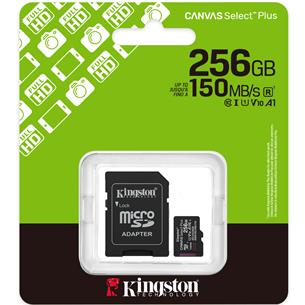 Memoria Micro SD 256GB Kingston HC 150MB/s SDCS3 + Adaptador SD