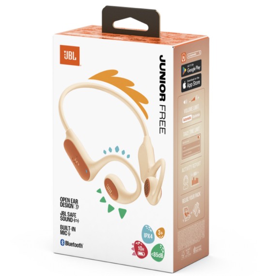 Jbl Junior Free Auricular Inalámbrico Niños Peach