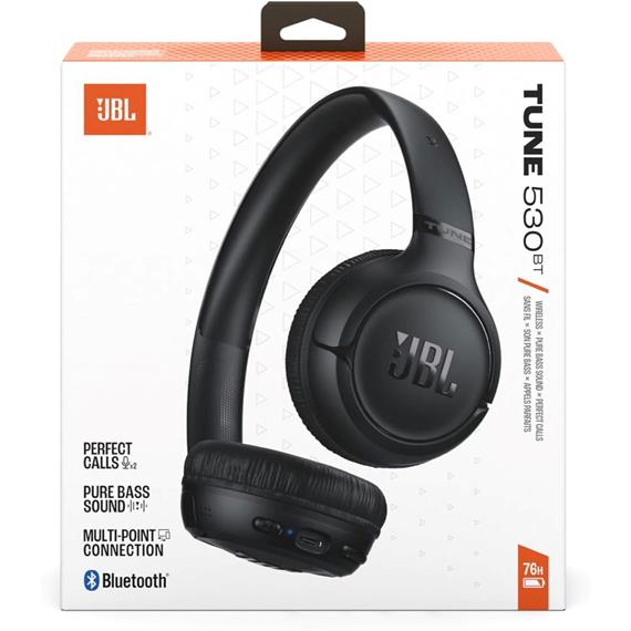 Jbl Tune 530 BT Auricular Inalámbrico con Batería 76h Black