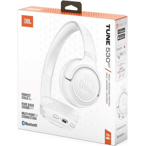 Jbl Tune 530 BT Auricular Inalámbrico con Batería 76h White