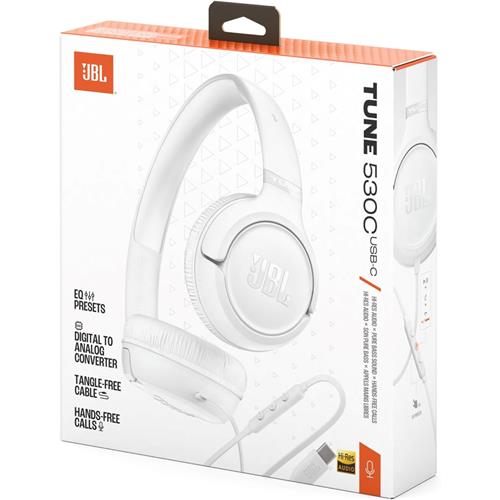 Jbl Tune 530C Auricular con Cable USB-C White