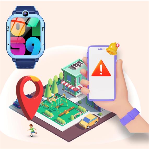 Blackview Z20 Smartwatch para Niños con GPS, Boton SOS y  4G  Azul