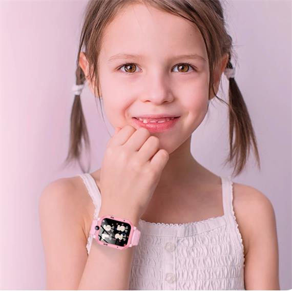 Blackview Z20 Smartwatch para Niños con GPS, Boton SOS y  4G Rosa