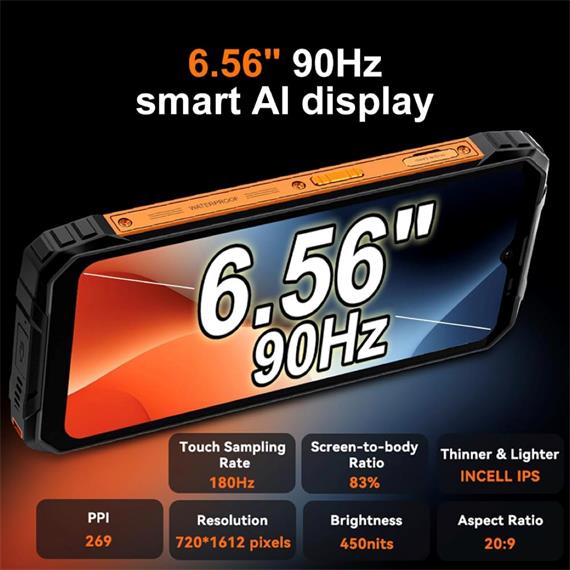 Blackview FORT 1 6.56" 6GB 256GB 10.000mAh 16 Mpx Negro