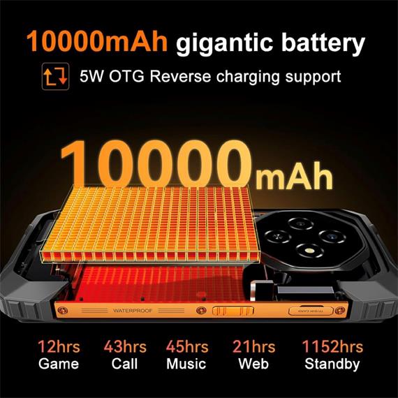 Blackview FORT 1 6.56" 6GB 256GB 10.000mAh 16 Mpx Negro